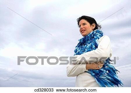 absorbed, brunette, Arms crossed, 30's View Large Photo Image Stock Image - absorbed, brunette, Arms crossed, 30's. Fotosearch