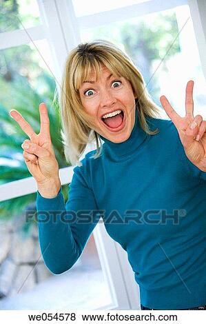 achievement, blond, at-home, 30's View Large Photo Image Stock Photo - achievement, blond, at-home, 30's. Fotosearch