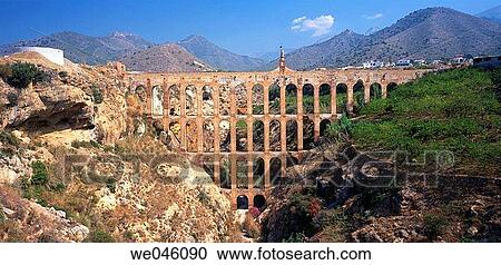 Stock Image - Acueducto del? guila. Nerja. Mßlaga province, Andalusia. Spain. Fotosearch