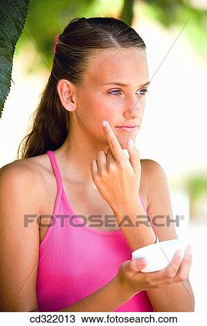 adolescence, Beauty Care, beauty, apply, action View Large Photo Image Stock Image - adolescence, Beauty Care, beauty, apply, action. Fotosearch