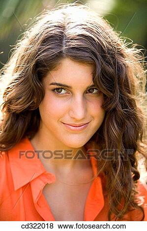 adolescence, brunette, beauty, askance, 20's View Large Photo Image Stock Photo - adolescence, brunette, beauty, askance, 20's. Fotosearch