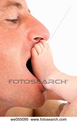affection, bond, barefoot, baby, 30's View Large Photo Image Stock Photography - affection, bond, barefoot, baby, 30's. Fotosearch