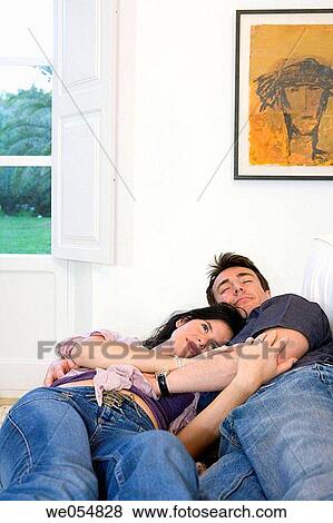 affection, bonding, bond, at-home, 30's View Large Photo Image Stock Photo - affection, bonding, bond, at-home, 30's. Fotosearch