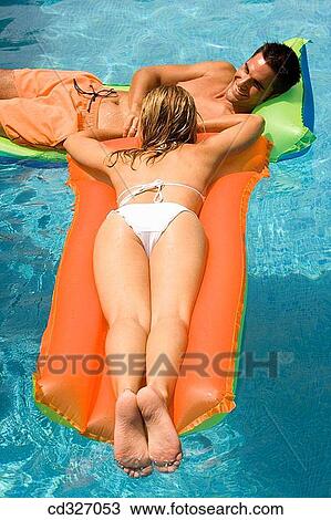 air mattress, back view, amusement, air-bed, 20's View Large Photo Image Stock Image - air mattress, back view, amusement, air-bed, 20's. Fotosearch