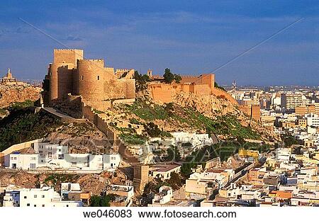Alcazaba, Almer? a. Andalusia, Spain View Large Photo Image Stock Image - Alcazaba, Almer? a. Andalusia, Spain. Fotosearch