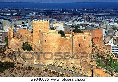 Alcazaba, Almer? a. Andalusia, Spain View Large Photo Image Stock Photography - Alcazaba, Almer? a. Andalusia, Spain. Fotosearch