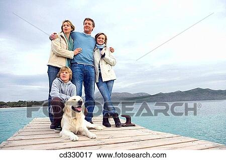 Stock Photo - animal, boy, autumn, 30's. Fotosearch