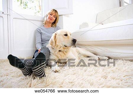animal, calm, barefoot, at-home, 30's View Large Photo Image Stock Photograph - animal, calm, barefoot, at-home, 30's. Fotosearch