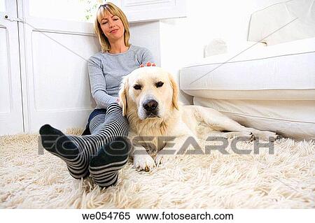 animal, calm, barefoot, at-home, 30's View Large Photo Image Stock Photography - animal, calm, barefoot, at-home, 30's. Fotosearch