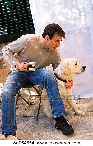 animal, caressing, caress, calm, 30's View Large Photo Image Picture - animal, caressing, caress, calm, 30's. Fotosearch