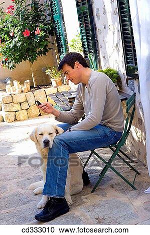 animal, cell phone, calm, 30's View Large Photo Image Stock Image - animal, cell phone, calm, 30's. Fotosearch