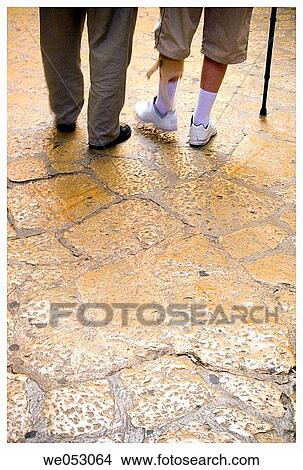 anonymous, day, cane, back view, aid View Large Photo Image Picture - anonymous, day, cane, back view, aid. Fotosearch