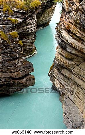 Athabasca River canyon. Jasper National Park, Alberta View Large Photo Image Stock Image - Athabasca River canyon. Jasper National Park, Alberta. Fotosearch