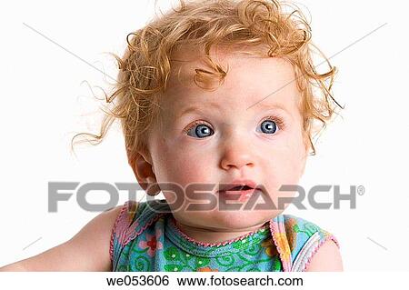 attentive, blue eyes, blond, baby, attention View Large Photo Image Stock Photograph - attentive, blue eyes, blond, baby, attention. Fotosearch