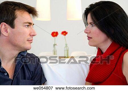 Stock Photo - attraction, brunette, at-home. Fotosearch