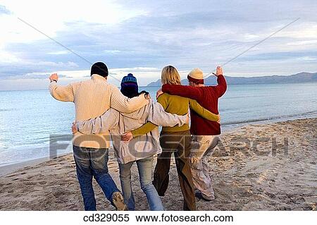 Stock Photography - autumn, back view, baby boomer, amusement. Fotosearch