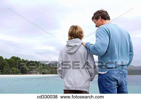 autumn, bond, beach, back view, 30's View Large Photo Image Stock Photo - autumn, bond, beach, back view, 30's. Fotosearch