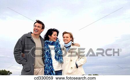 autumn, bonding, bond, beach, 30's View Large Photo Image Stock Photo - autumn, bonding, bond, beach, 30's. Fotosearch