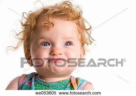 Stock Photography - baby, blond, blue eyes, child, childhood. Fotosearch
