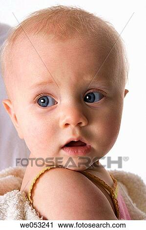 baby, blond, blue eyes, child, Close-up View Large Photo Image Stock Image - baby, blond, blue eyes, child, Close-up. Fotosearch