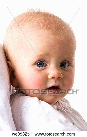baby, blond, blue eyes, child, Close-up View Large Photo Image Stock Image - baby, blond, blue eyes, child, Close-up. Fotosearch