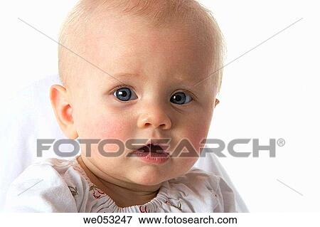 baby, blond, blue eyes, child, Close-up View Large Photo Image Stock Photo - baby, blond, blue eyes, child, Close-up. Fotosearch