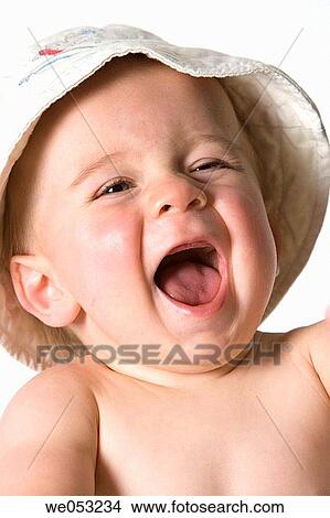 Picture - baby, blue eyes, boy, child, childhood. Fotosearch