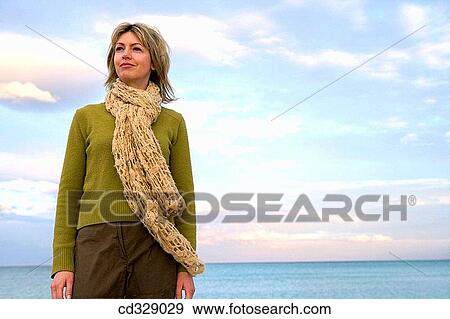 baby boomer, blond, beach, autumn View Large Photo Image Stock Photo - baby boomer, blond, beach, autumn. Fotosearch