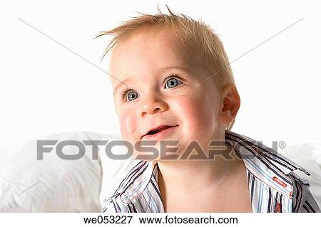 baby, child, boy, blue eyes, anticipation View Large Photo Image Stock Photo - baby, child, boy, blue eyes, anticipation. Fotosearch