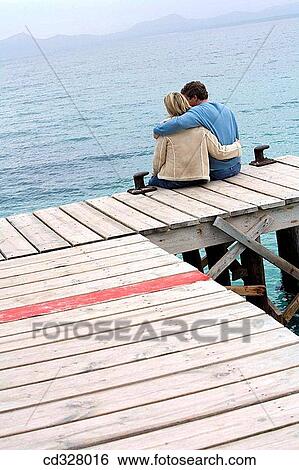 Stock Photograph - back view, bond, bonding, calm. Fotosearch