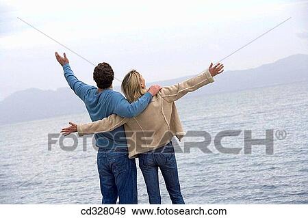 back view, bonding, bond, Arms open View Large Photo Image Stock Photo - back view, bonding, bond, Arms open. Fotosearch