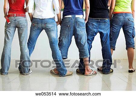 Picture - back view, contemporary, companion, boy, adolescence. Fotosearch