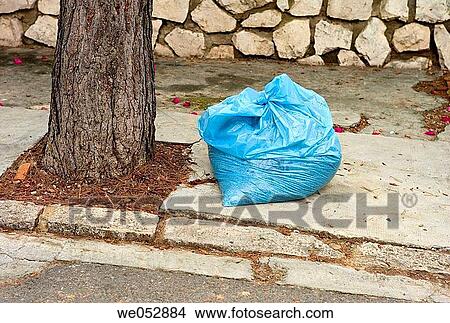 bag, blue, careless, carelessness, concept View Large Photo Image Picture - bag, blue, careless, carelessness, concept. Fotosearch