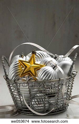 ball, basket, bauble, Christmas, Christmas decoration, Christmas ornament View Large Photo Image Picture - ball, basket, bauble, Christmas, Christmas decoration, Christmas ornament. Fotosearch