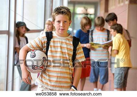 Stock Photo - ball, boy, child, companion. Fotosearch