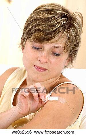 band aid, bandage, arm View Large Photo Image Stock Photograph - band aid, bandage, arm. Fotosearch