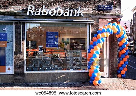Bank branch opening and balloon chain, Korte Prinsengracht, Amsterdam, Holland, Netherlands View Large Photo Image Stock Photography - Bank branch opening and balloon chain, Korte Prinsengracht, Amsterdam, Holland, Netherlands. Fotosearch
