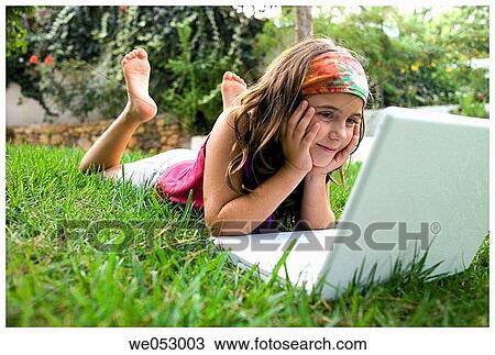 barefoot, child, childhood, computer View Large Photo Image Stock Image - barefoot, child, childhood, computer. Fotosearch