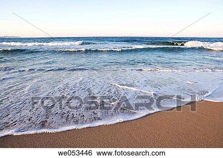 beach, blue, coast, coastal, day View Large Photo Image Stock Photograph - beach, blue, coast, coastal, day. Fotosearch