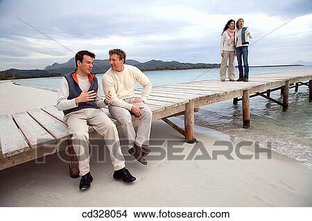 beach, calm, chat View Large Photo Image Picture - beach, calm, chat. Fotosearch