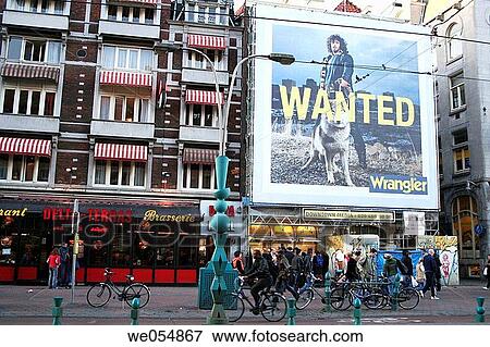 Big bill board at Damrak, Amsterdam, Holland, Netherlands View Large Photo Image Stock Photo - Big bill board at Damrak, Amsterdam, Holland, Netherlands. Fotosearch