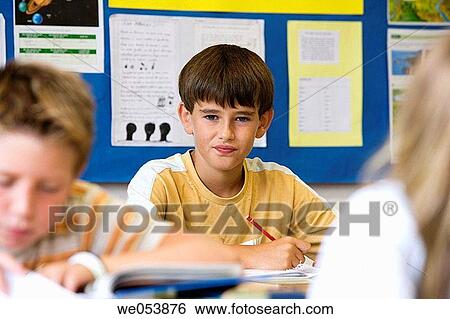 black hair, boy, child, classroom View Large Photo Image Stock Photograph - black hair, boy, child, classroom. Fotosearch