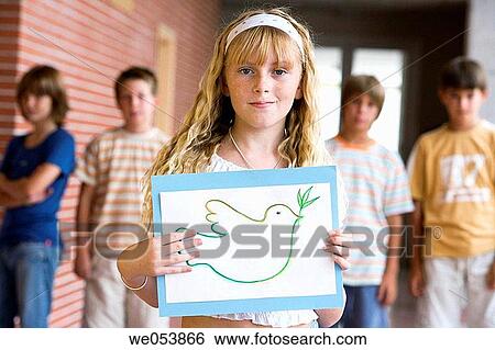 Stock Photograph - blond, child, companion, contemporary. Fotosearch