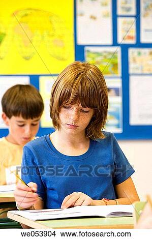 book, child, classroom, contemporary View Large Photo Image Picture - book, child, classroom, contemporary. Fotosearch