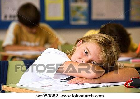 bored, boredom, child, classroom View Large Photo Image Stock Image - bored, boredom, child, classroom. Fotosearch