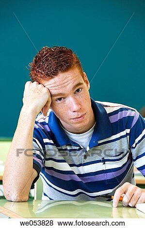 bored, classroom, boy, boredom, adolescence View Large Photo Image Stock Photo - bored, classroom, boy, boredom, adolescence. Fotosearch
