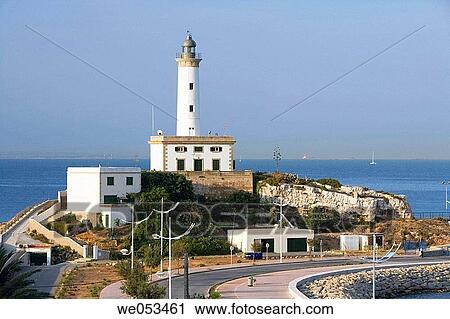 Botafoc lighthouse, Ibiza. Balearic Islands, Spain View Large Photo Image Stock Image - Botafoc lighthouse, Ibiza. Balearic Islands, Spain. Fotosearch