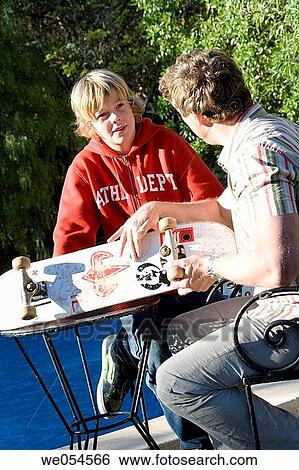Stock Photograph - boy, child, chat, aid. Fotosearch