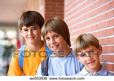 Stock Photo - boy, child, companion, contemporary. Fotosearch
