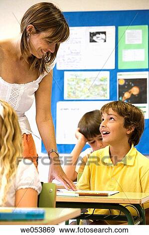 boy, classroom, child, 30's View Large Photo Image Stock Photo - boy, classroom, child, 30's. Fotosearch